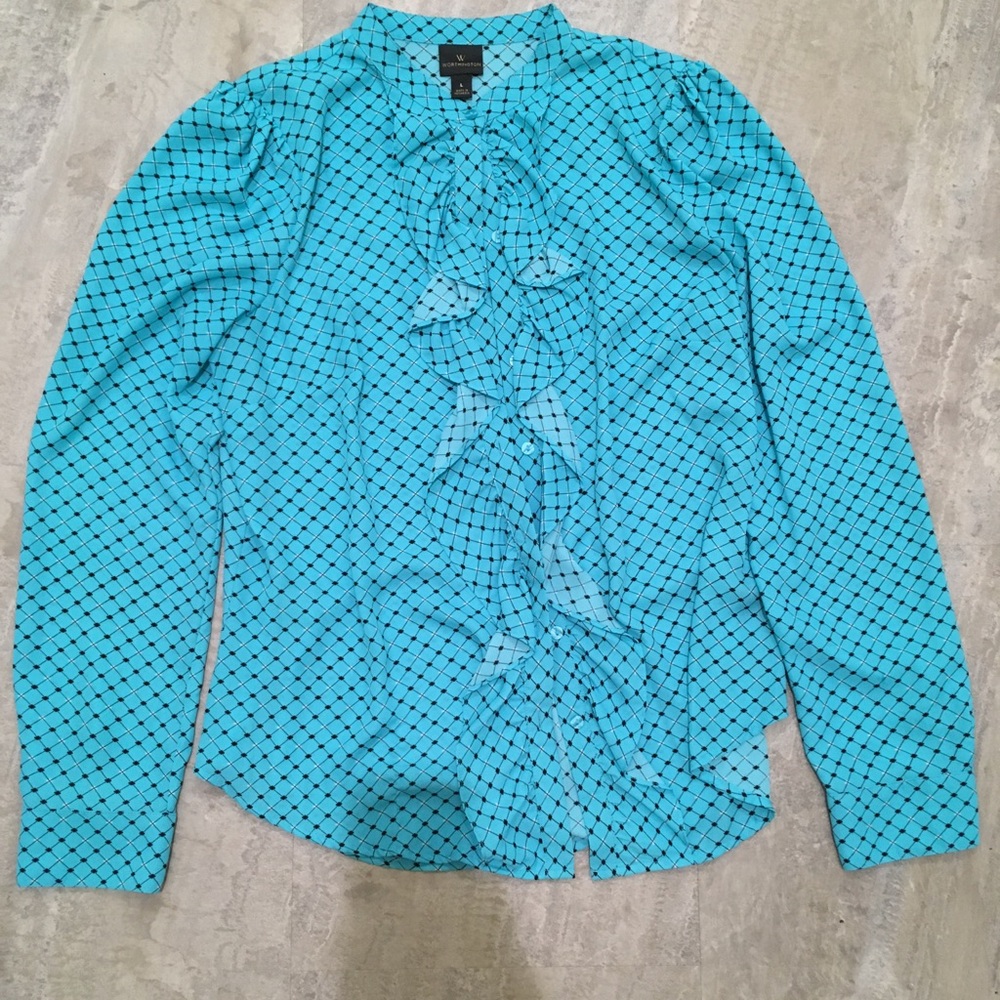 Worthington Ruffle front blouse